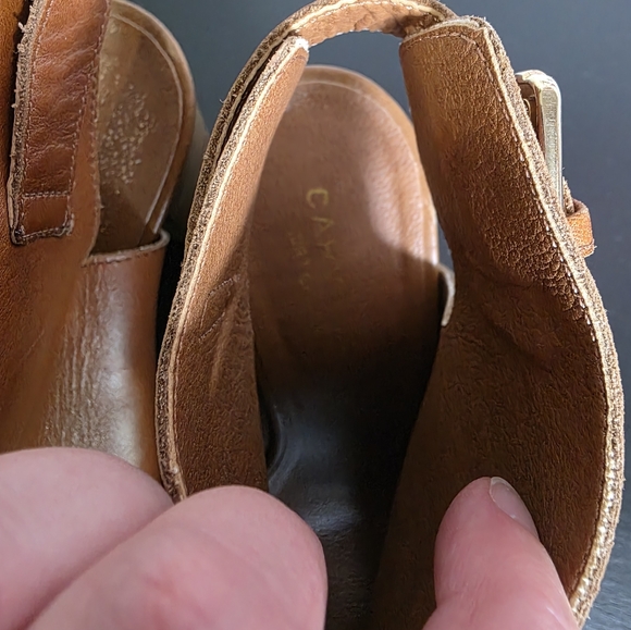 Carvela Kurt Geiger Chic Tan Leather Open-Toe Ankle Heels Size 36 - Picture 10 of 10